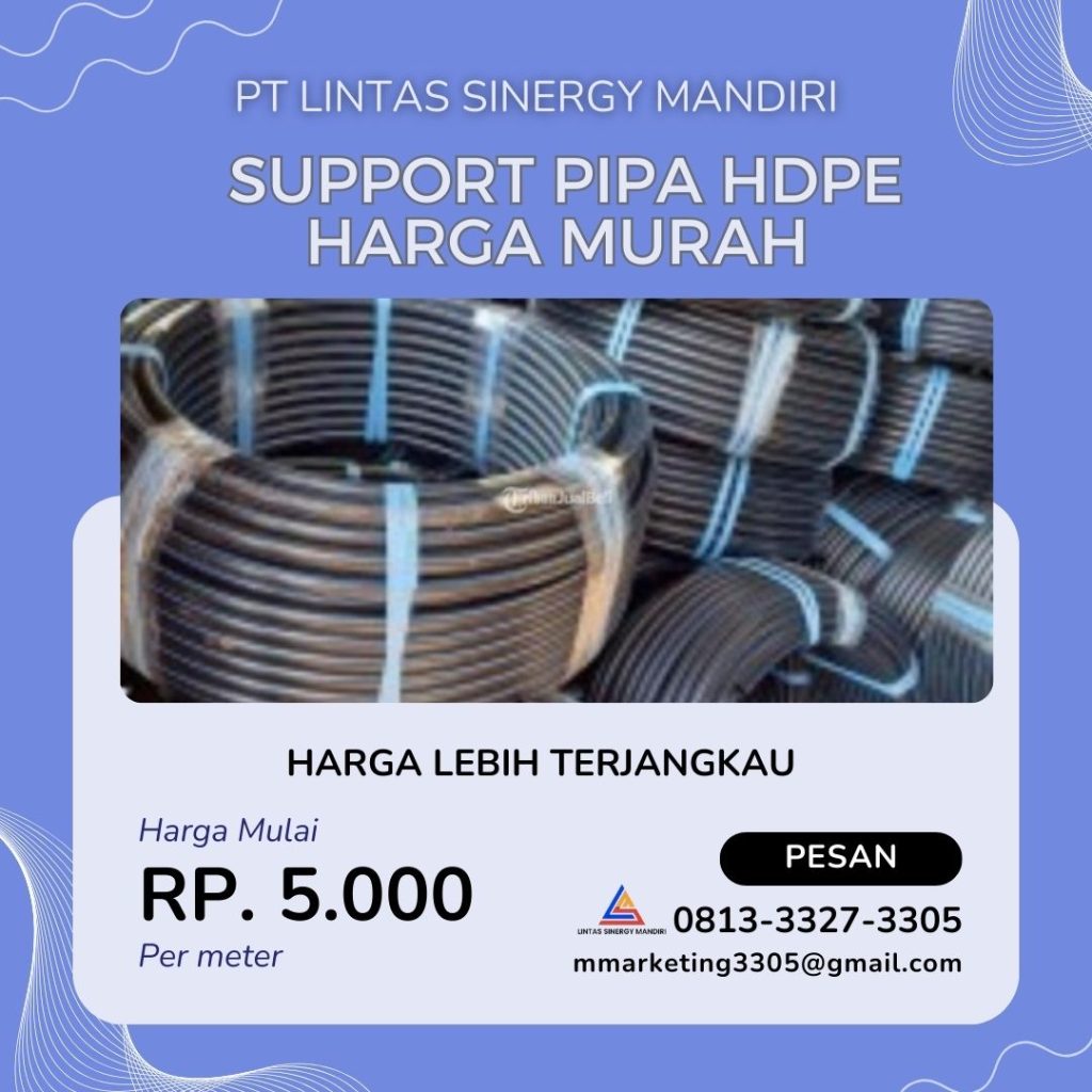 Suplier Pipa HDPE Murah Di Kota Pekanbaru | 081333273305
