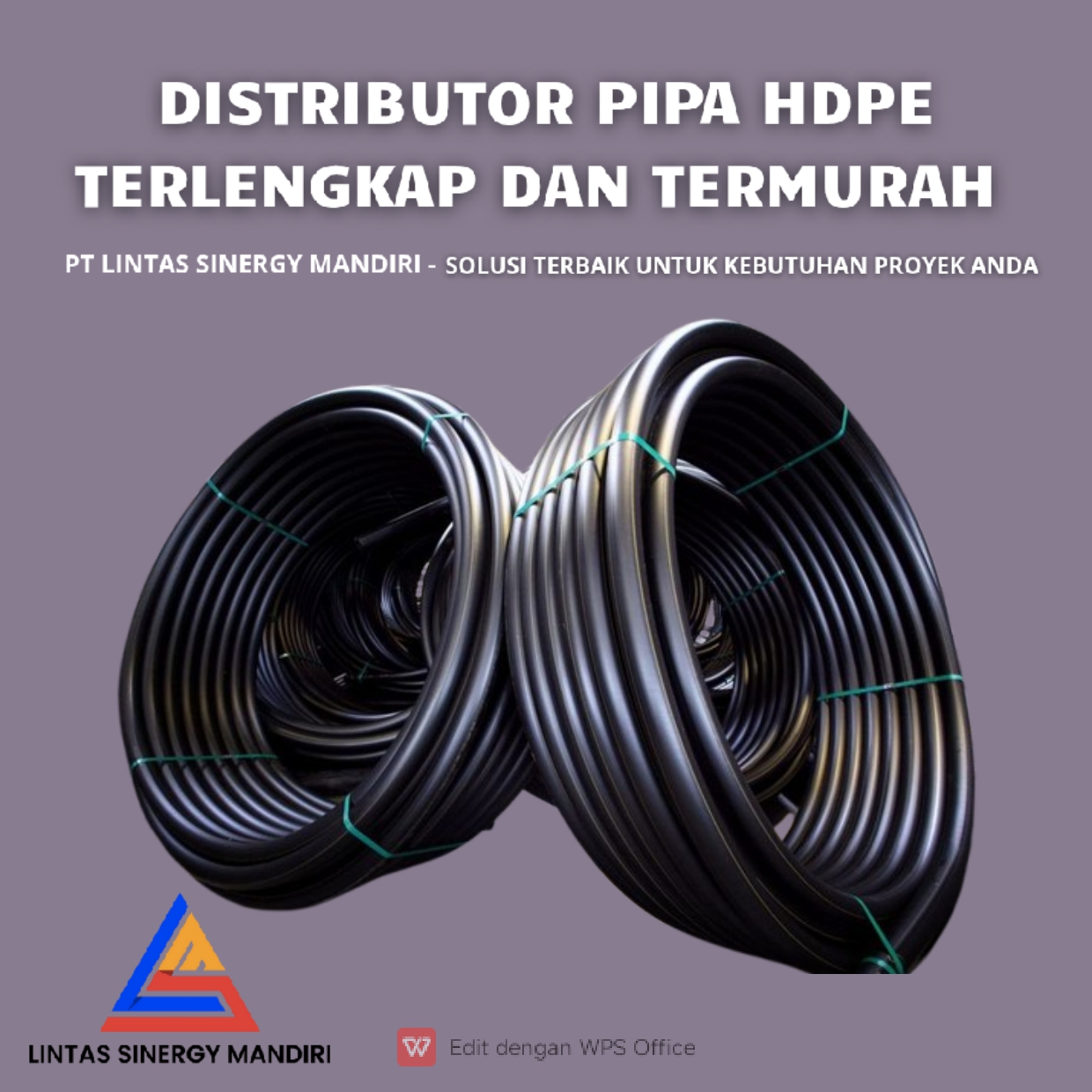 Pipa HDPE Caraka Harga Murah Lakarsantri