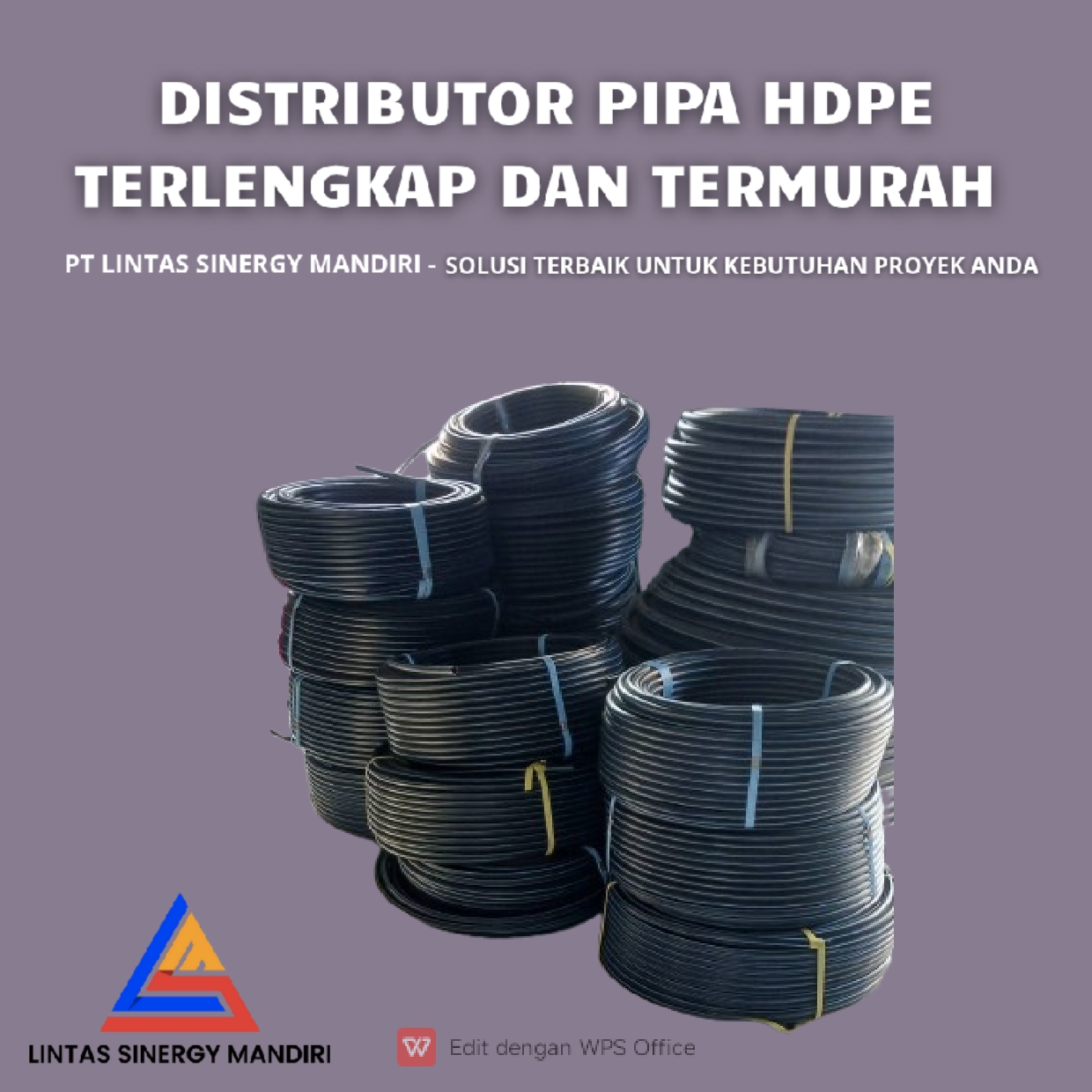 Ready Stok Pipa HDPE Trilliun Gayungan - Surabaya | 081333273305