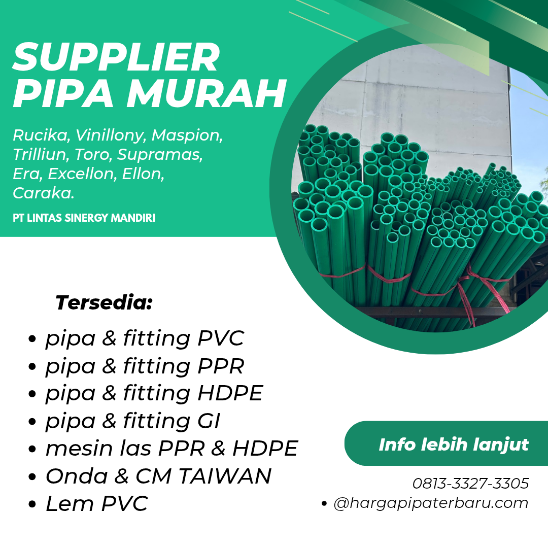 Pusat Pipa PPR Rucika Harga Murah Di Gresik