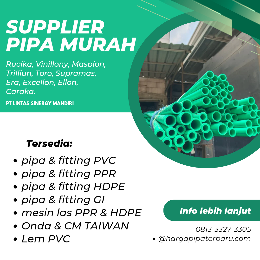 Supplier Pipa PPR Vinillon Surabaya