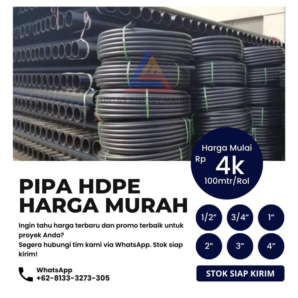 Spesial Diskon Pipa HDPE Rucika Di Kendal