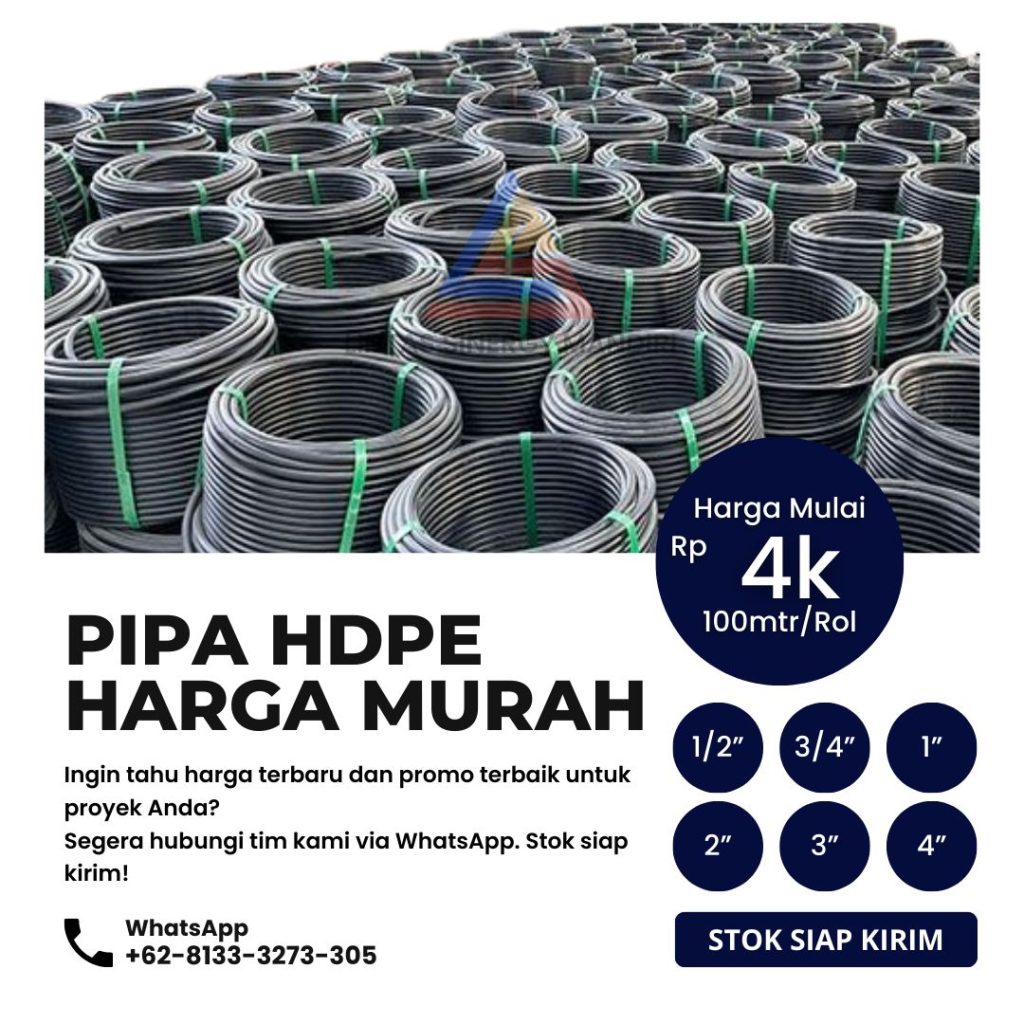 Spesial Diskon Pipa HDPE Rucika Di Grobogan