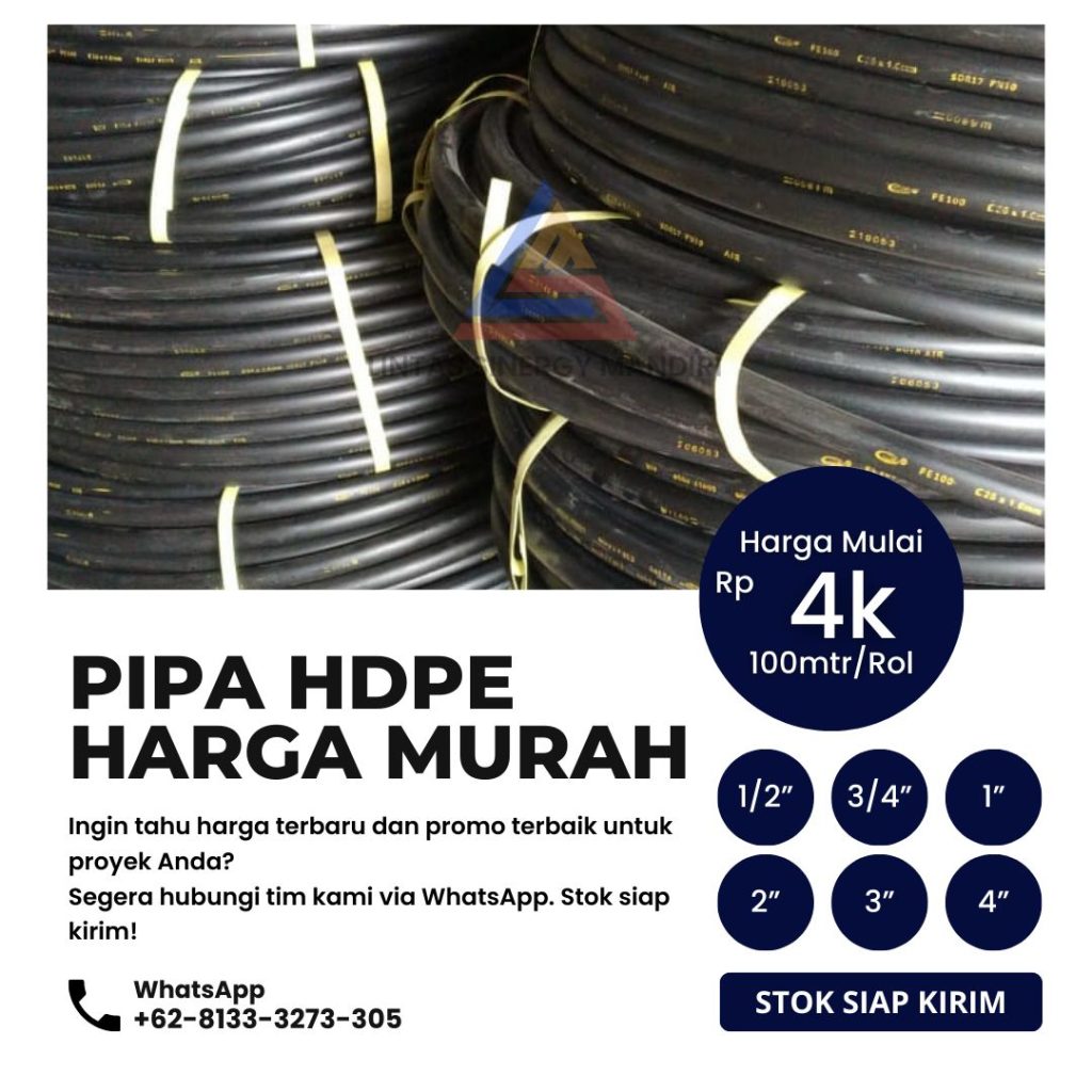 Spesial Diskon Pipa HDPE Rucika Di Kupang